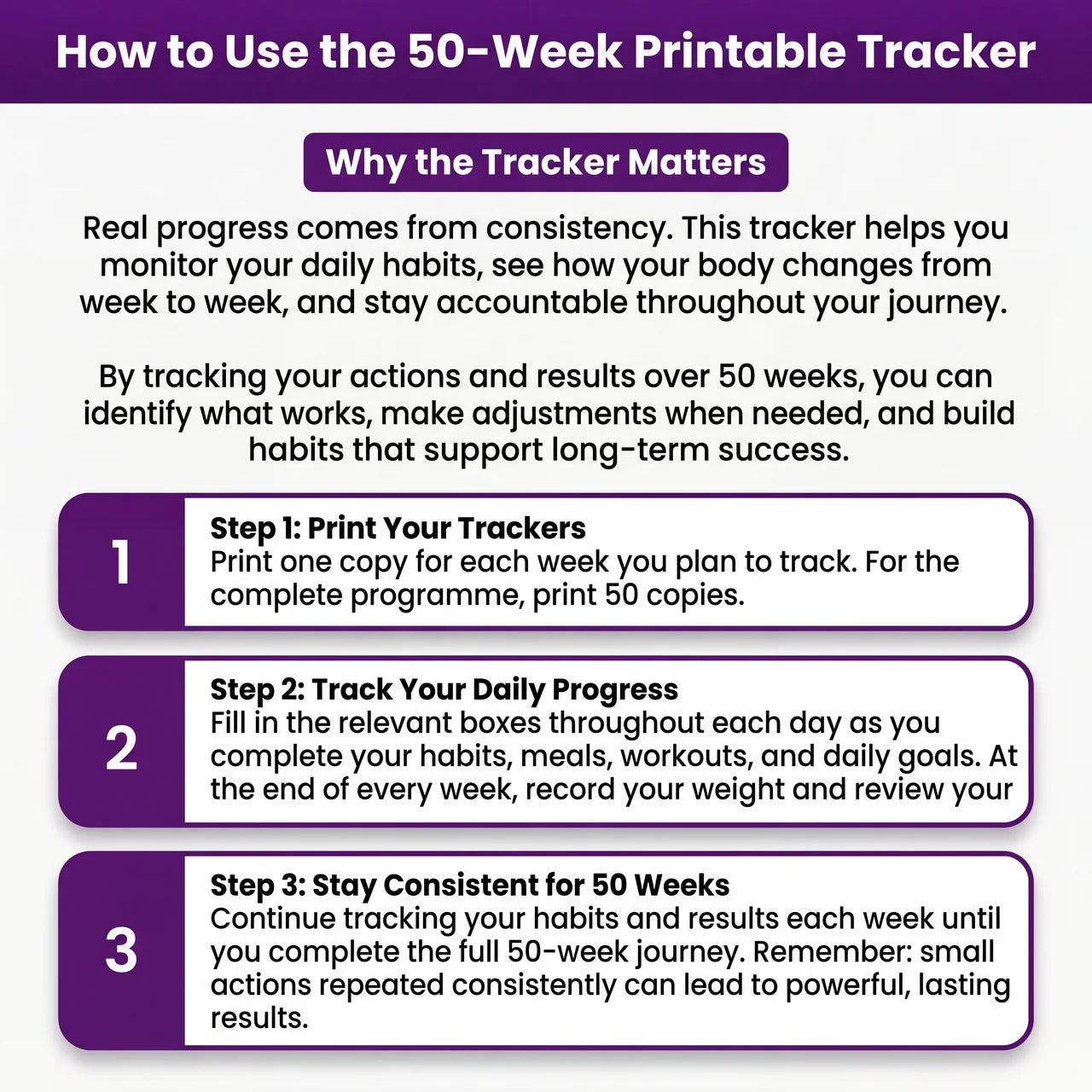 Lean For Summer - Printable Tracker Add-on